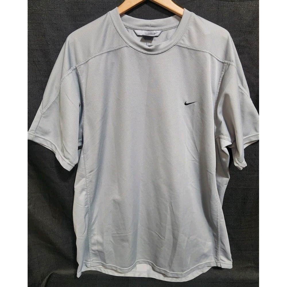 Vintage NIKE Athletics Jersey Top Shirt Gray Sz XXL Short Sleeve Active Training